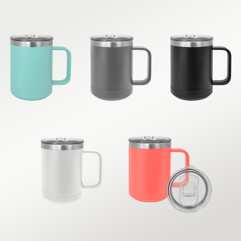 Polar Camel 15 oz. Vacuum Insulated Mug with Slider Lid