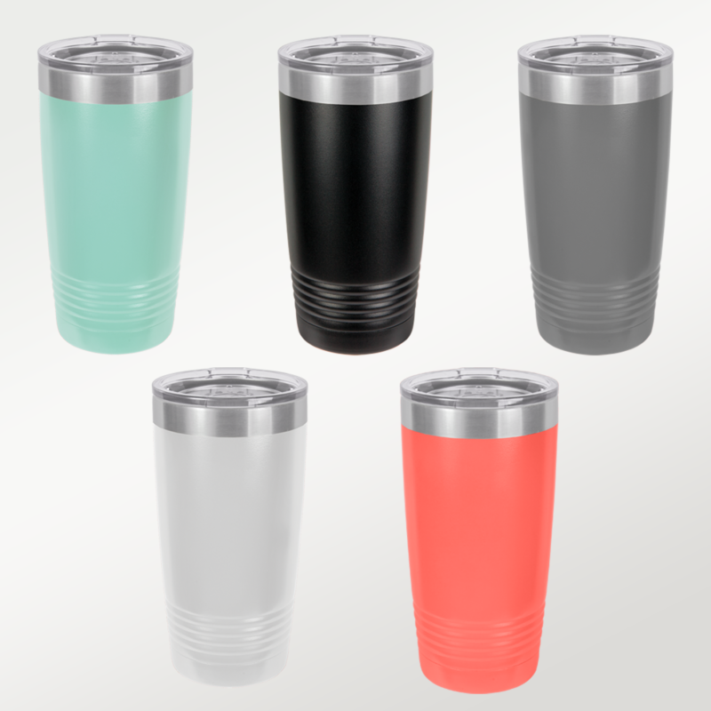 Polar Camel 20 oz.  Ringneck Vacuum Insulated Tumbler w/Clear Lid