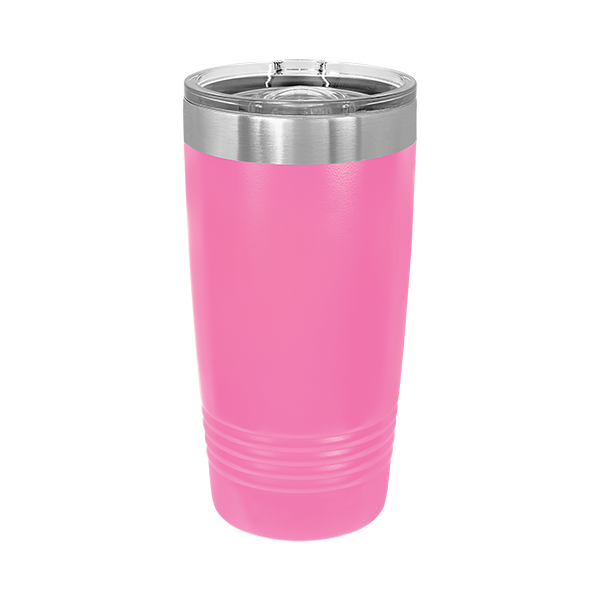 Pink Polar Camel 20 oz. Vacuum Insulated Ringneck Tumbler with Clear Lid